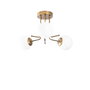 Opviq Daisy - 146-AV3 Lámpara de araña Dorado y Blanco